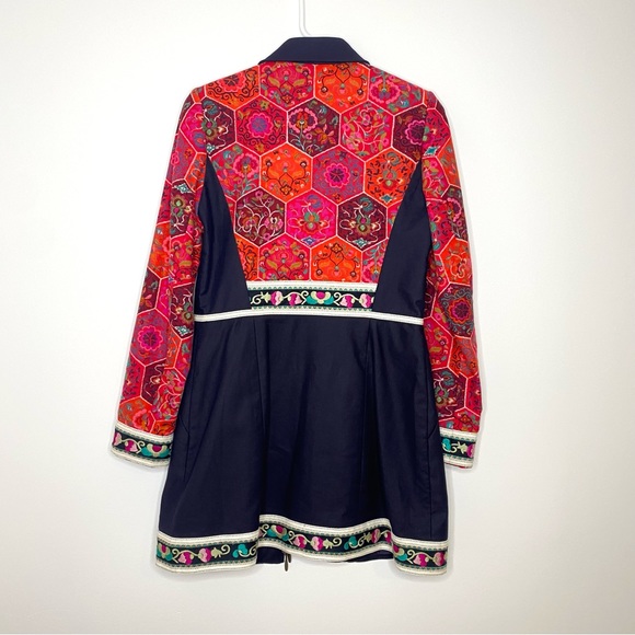 Anthropologie Elevenses Satsuma Embroidered Patchwork Jacket Coat Rare Size 4 - Picture 16 of 16